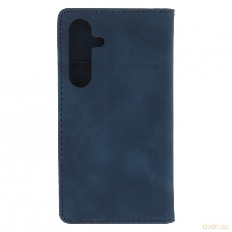 Etui Smart Suede do Samsung Galaxy S25 granatowe