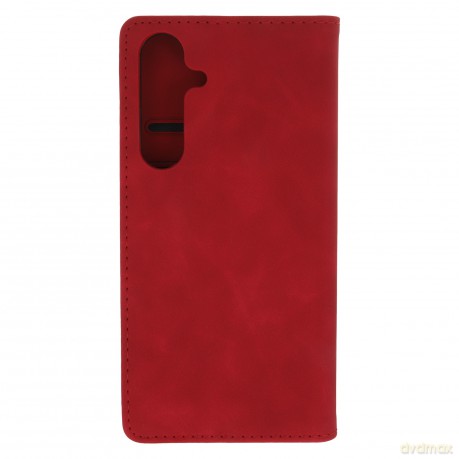 Etui Smart Suede do Samsung Galaxy S25 Plus czerwone