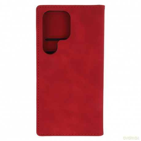 Etui Smart Suede do Samsung Galaxy S25 Ultra czerwone