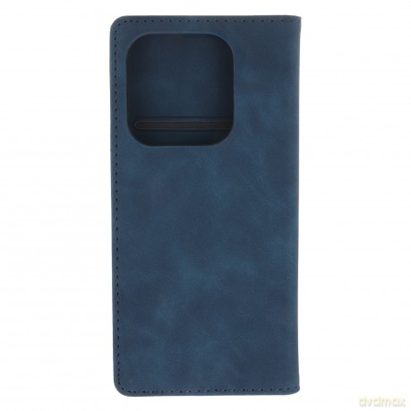 Etui Smart Suede do Xiaomi Redmi Note 14 5G (Global) granatowe