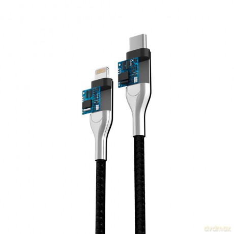 Forever Core kabel MFI PD Ultra Fast USB-C - Lightning 1,5 m 2,4A czarny