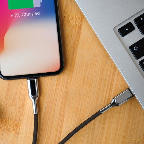 Forever Core kabel MFI PD Ultra Fast USB-C - Lightning 1,5 m 2,4A czarny
