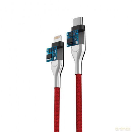 Forever Core kabel MFI PD Ultra Fast USB-C - Lightning 1,5 m 2,4A czerwony