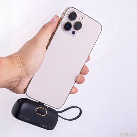 Forever mini power bank MTB-100 22.5W 5000 mAh USB C czarny