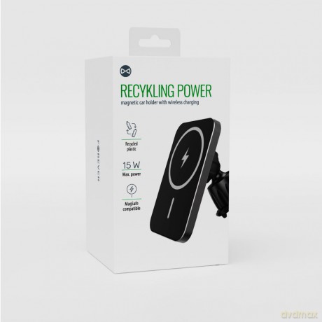 Forever recycling uchwyt samochodowy z ładowaniem indukcyjnym kompatybilny z MagSafe RUS138-MS-01