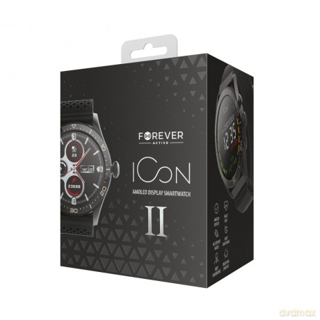 Forever Smartwatch AMOLED ICON II AW-110 czarny