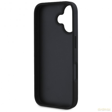 Guess nakładka Hardcase PU Grained Big 4G and Classic Logo do iPhone 16 6,1"; Czarna