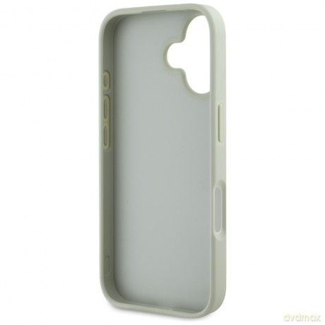 Guess nakładka Hardcase PU Grained Big 4G and Classic Logo do iPhone 16 6,1"; Zielona