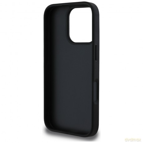 Guess nakładka Hardcase PU Grained Big 4G and Classic Logo do iPhone 16 Pro 6,3"; Czarna