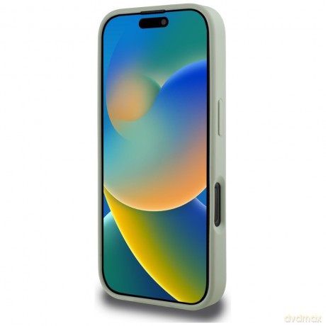 Guess nakładka Hardcase PU Grained Big 4G and Classic Logo do iPhone 16 Pro 6,3"; Zielona