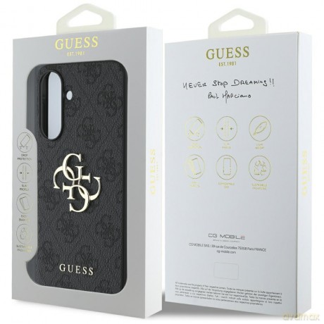 Guess Nakładka HC 4G PU Big Logo do Samsung Galaxy A36 Czarna