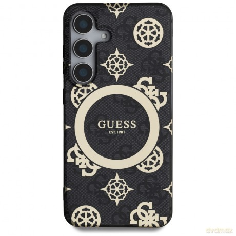 Guess nakładka HC Magnetic IML Peony on 4G Background do Samsung Galaxy S25 czarna