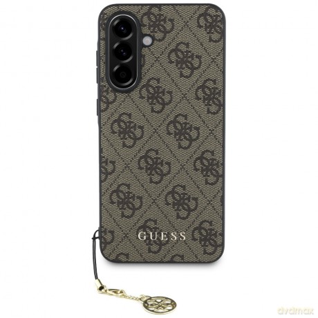 Guess Nakładka HC PU 4G Charm do Samsung Galaxy A56 Brązowa