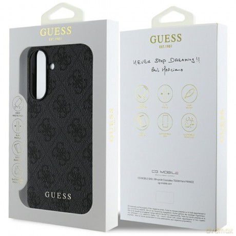 Guess Nakładka HC PU 4G Charm do Samsung Galaxy A56 Czarna