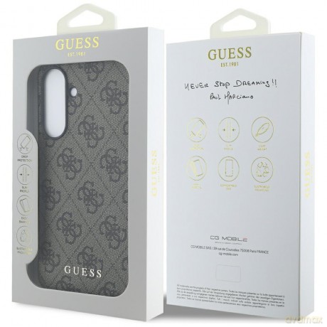 Guess Nakładka HC PU 4G Classic do Samsung Galaxy A36 Brązowa