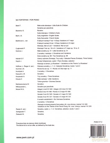Sonatiny na fortepian 1 PWM [KSIĄŻKA]