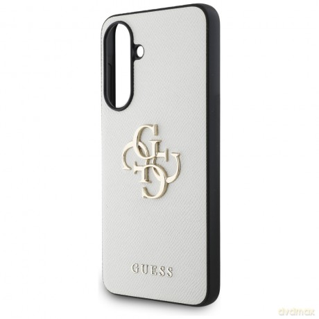 Guess Nakładka HC PU Grained Big 4G and Classic Logo do Samsung Galaxy A56 Beżowa