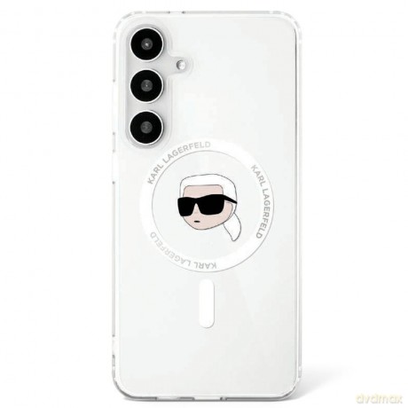 Karl Lagerfeld nakładka HC Magnetic IML Metal K. Head do Samsung Galaxy S25 biała