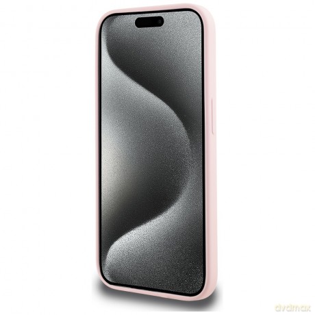 Karl Lagerfeld Nakładka HC MagSafe Silicone KC Body Ring do iPhone 14 Pro Różowa