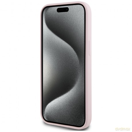 Karl Lagerfeld Nakładka HC MagSafe Silicone KC Body Ring do iPhone 15 Różowa