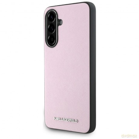 Karl Lagerfeld Nakładka HC Saffiano Metal Logo do Samsung Galaxy A56 Różowa