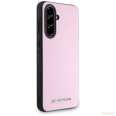 Karl Lagerfeld Nakładka HC Saffiano Metal Logo do Samsung Galaxy A56 Różowa