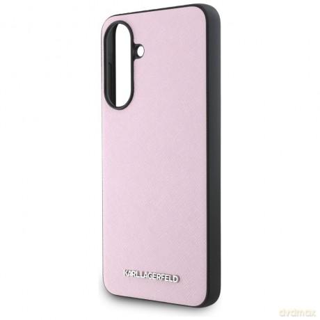 Karl Lagerfeld Nakładka HC Saffiano Metal Logo do Samsung Galaxy A56 Różowa