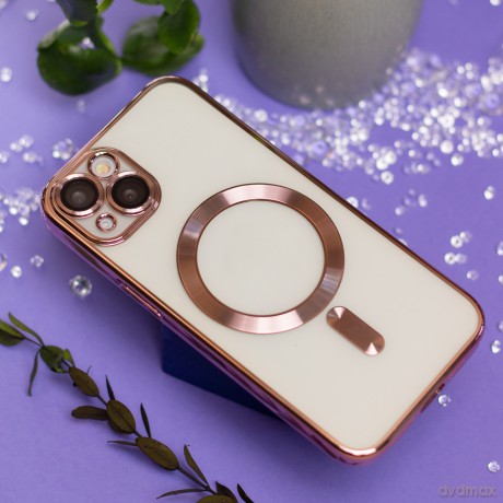 Nakładka Color Chrome Mag do iPhone 16 Pro Max 6,9"; różowo-złota