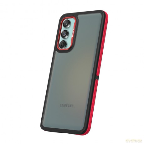 Nakładka Crystal Black do Samsung Galaxy M55 5G czerwona