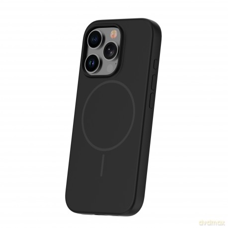 Nakładka Silicone Thin Mag do iPhone 15 Pro Max 6,7"; czarna
