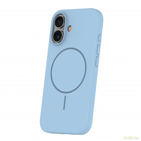 Nakładka Silicone Thin Mag do iPhone 16 6,1"; jasnoniebieska