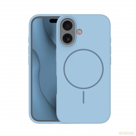 Nakładka Silicone Thin Mag do iPhone 16 Plus 6,7"; jasnoniebieska