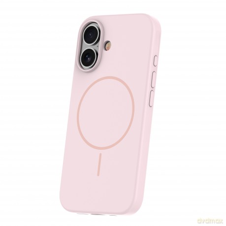Nakładka Silicone Thin Mag do iPhone 16 Plus 6,7"; jasnoróżowa