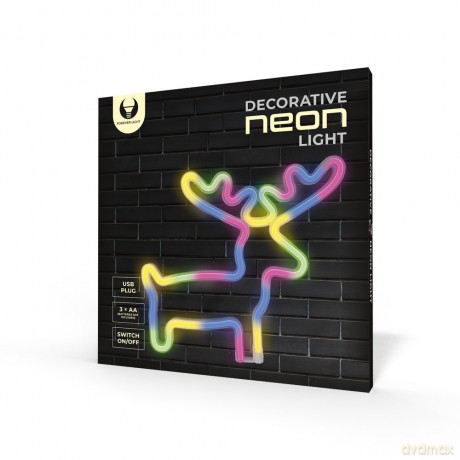 Neon LED ŁOŚ multikolor Bat + USB FLNE12 Forever Light