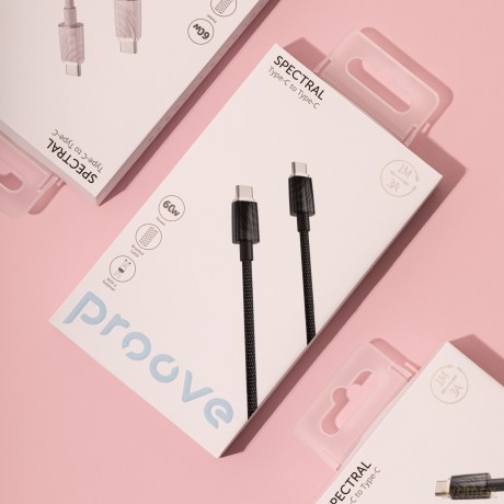 Proove kabel Spectral USB-C - Lightning 1m 3A czarny