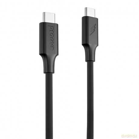 Proove kabel Striped Silicone USB-C - USB-C 1m 60W czarny