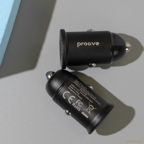 Proove ładowarka samochodowa Tiny Power Pro 65W USB-C + USB-A czarna