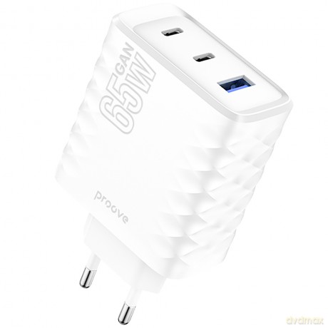 Proove ładowarka sieciowa Speed Surge Gan 65W biała