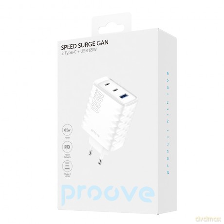 Proove ładowarka sieciowa Speed Surge Gan 65W biała