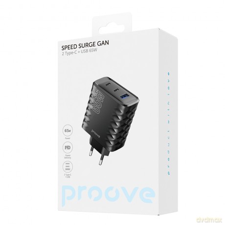 Proove ładowarka sieciowa Speed Surge Gan 65W czarna