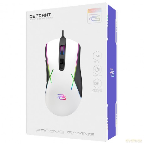 Proove mysz Gaming Defiant biała