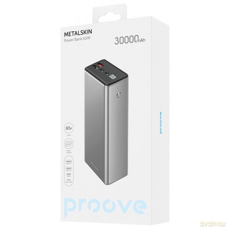 Proove power bank MetalSkin 65W 30000mAh szary