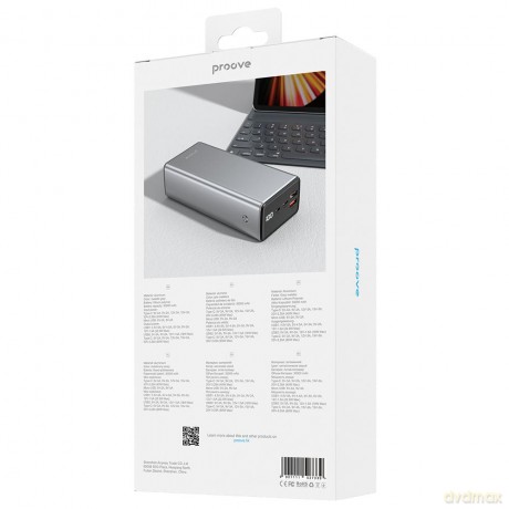 Proove power bank MetalSkin 65W 30000mAh szary