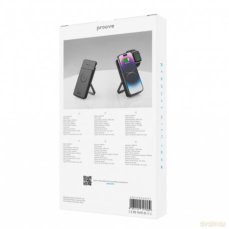 Proove power bank Power Stand 2 w 1 20W 10000mAh czarny