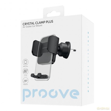 Proove Uchwyt Samochodowy Crystal Clamp Plus na Kratkę Wentylacyjną czarny