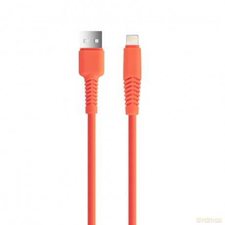 Setty kabel USB - Lightning 1,5 m 2,1A KSA-L-1.5210 pomarańczowy