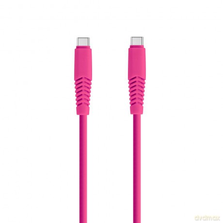 Setty kabel USB-C - USB-C 1,5m 2,1A KSC-C-1.526 różowy
