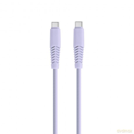 Setty kabel USB-C - USB-C 1,5m 2,1A KSC-C-1.529 liliowy