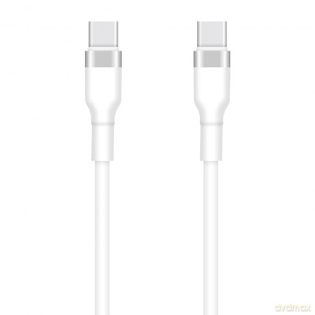 Setty kabel USB-C - USB-C 1m 3A KSC-C-130 biały