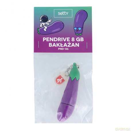 Setty Pendrive 8GB Bakłażan PND-06